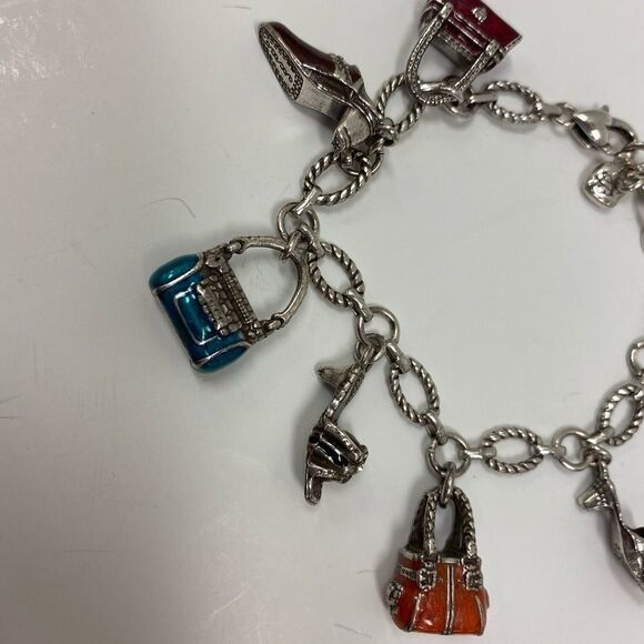 BRIGHTON Day shoe‎ and purse charm bracelet - Picture 2 of 7